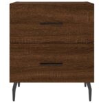 Tables de chevet 2 pcs chêne marron 40x35x47,5 cm – Image 4