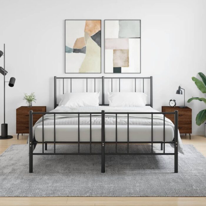 Tables de chevet 2 pcs chêne marron 40x35x47,5 cm – Image 1