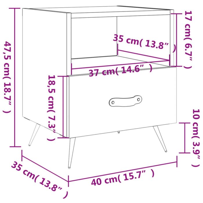 VXL8720845909512_g_en_hd_10.jpg Table de chevet blanc 40x35x47,5 cm bois d’ingénierie – Image 10