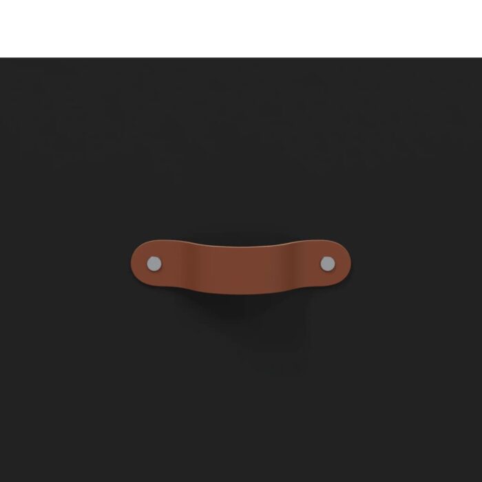 Tables de chevet 2 pcs noir 40x35x47,5 cm bois d’ingénierie – Image 8