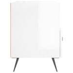 Tables de chevet 2 pcs blanc brillant 40x35x47,5 cm – Image 5