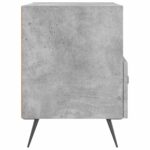 Tables de chevet 2pcs gris béton 40x35x47,5cm bois d’ingénierie – Image 5