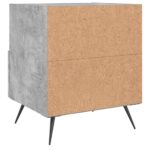 Tables de chevet 2pcs gris béton 40x35x47,5cm bois d’ingénierie – Image 7