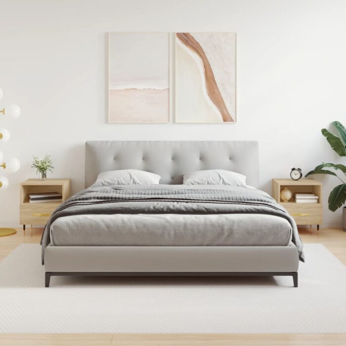 Tables de chevet 2 pcs chêne sonoma 40x35x47,5 cm – Image 1