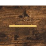 Table de chevet chêne fumé 40x35x47,5 cm bois d’ingénierie – Image 7