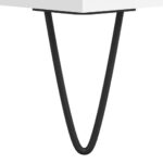 Table de chevet blanc 40x35x47,5 cm bois d’ingénierie – Image 8