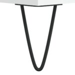 Tables de chevet 2 pcs blanc 40x35x47,5 cm bois d’ingénierie – Image 9