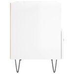 Tables de chevet 2 pcs blanc brillant 40x35x47,5 cm – Image 6