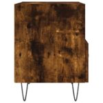 Table de chevet chêne fumé 40x35x47,5 cm bois d’ingénierie – Image 3