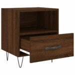 Tables de chevet 2 pcs chêne marron 40x35x47,5 cm – Image 3