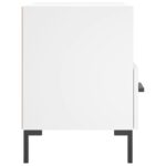 Tables de chevet 2 pcs blanc 40x35x47,5 cm bois d’ingénierie – Image 6