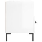 Tables de chevet 2 pcs blanc brillant 40x35x47,5 cm – Image 6