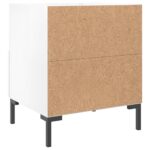 Tables de chevet 2 pcs blanc brillant 40x35x47,5 cm – Image 7