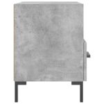 Tables de chevet 2pcs gris béton 40x35x47,5cm bois d’ingénierie – Image 6