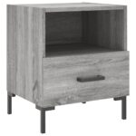 Tables de chevet 2 pcs sonoma gris 40x35x47,5 cm – Image 4