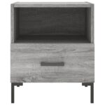 Tables de chevet 2 pcs sonoma gris 40x35x47,5 cm – Image 5