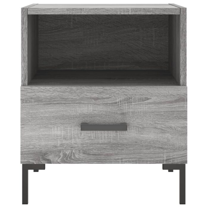 Tables de chevet 2 pcs sonoma gris 40x35x47,5 cm – Image 5