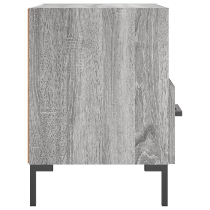 Tables de chevet 2 pcs sonoma gris 40x35x47,5 cm – Image 6