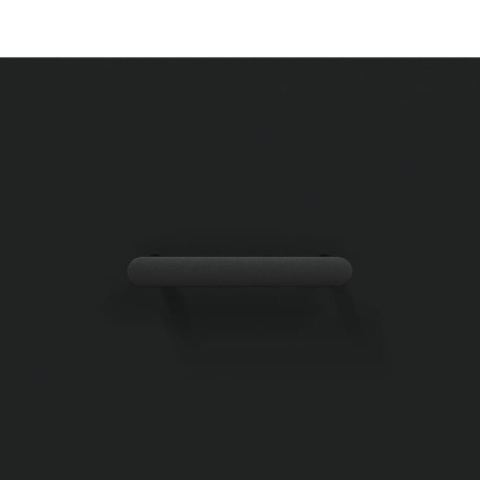 Tables de chevet 2 pcs noir 40x35x47,5 cm bois d’ingénierie – Image 8