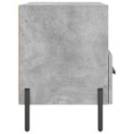 Tables de chevet 2pcs gris béton 40x35x47,5cm bois d’ingénierie – Image 6