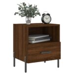 Tables de chevet 2 pcs chêne marron 40x35x47,5 cm – Image 2