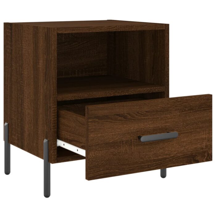 Tables de chevet 2 pcs chêne marron 40x35x47,5 cm – Image 3