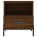Tables de chevet 2 pcs chêne marron 40x35x47,5 cm – Image 5