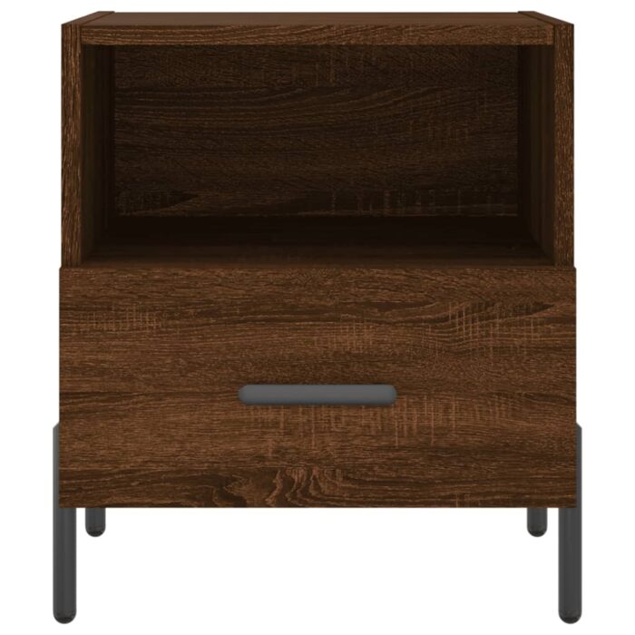 Tables de chevet 2 pcs chêne marron 40x35x47,5 cm – Image 5