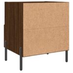 Tables de chevet 2 pcs chêne marron 40x35x47,5 cm – Image 7
