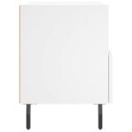 Tables de chevet 2 pcs blanc 40x35x47,5 cm bois d’ingénierie – Image 6