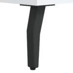 Tables de chevet 2 pcs blanc 40x35x47,5 cm bois d’ingénierie – Image 9