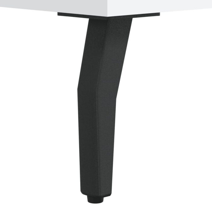 Tables de chevet 2 pcs blanc 40x35x47,5 cm bois d’ingénierie – Image 9