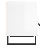 Tables de chevet 2 pcs blanc brillant 40x35x47,5 cm – Image 6