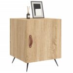 Tables de chevet 2 pcs chêne sonoma 40x40x50 cm bois ingénierie – Image 2