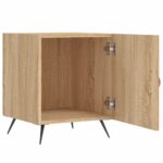 Tables de chevet 2 pcs chêne sonoma 40x40x50 cm bois ingénierie – Image 3