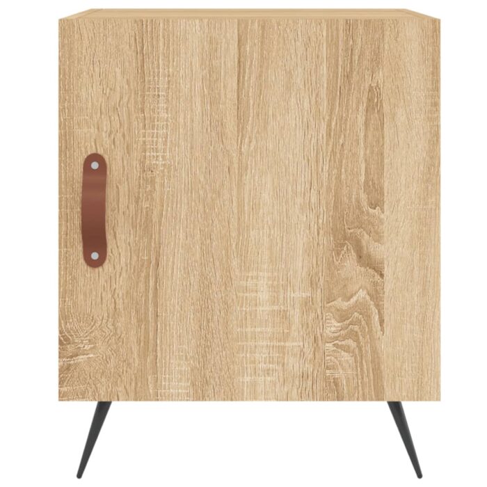 Tables de chevet 2 pcs chêne sonoma 40x40x50 cm bois ingénierie – Image 4