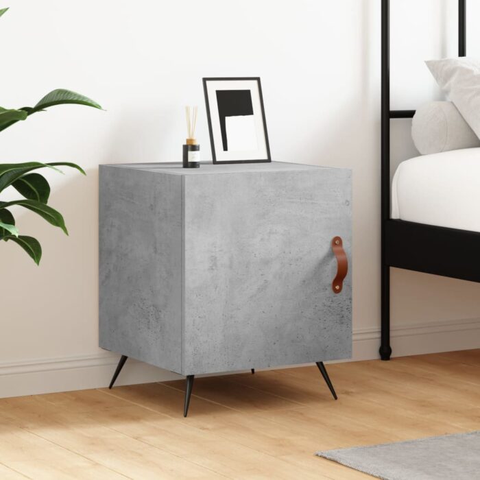 VXL8720845910877_m_en_hd_1.jpg Table de chevet gris béton 40x40x50 cm bois d’ingénierie – Image 1