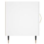 Tables de chevet 2 pcs blanc 40x40x50 cm bois d’ingénierie – Image 4