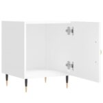 Tables de chevet 2 pcs blanc 40x40x50 cm bois d’ingénierie – Image 5