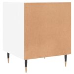 Tables de chevet 2 pcs blanc 40x40x50 cm bois d’ingénierie – Image 7