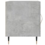 Tables de chevet 2 pcs gris béton 40x40x50 cm bois d’ingénierie – Image 4