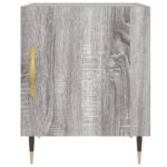 Table de chevet sonoma gris 40x40x50 cm bois d'ingénierie – Image 2