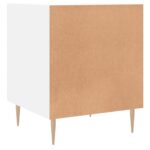 Table de chevet blanc 40x40x50 cm bois d’ingénierie – Image 6