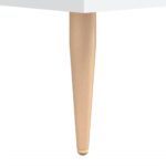 Table de chevet blanc 40x40x50 cm bois d’ingénierie – Image 9