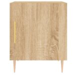 Tables de chevet 2 pcs chêne sonoma 40x40x50 cm bois ingénierie – Image 4