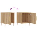 Tables de chevet 2 pcs chêne sonoma 40x40x50 cm bois ingénierie – Image 7