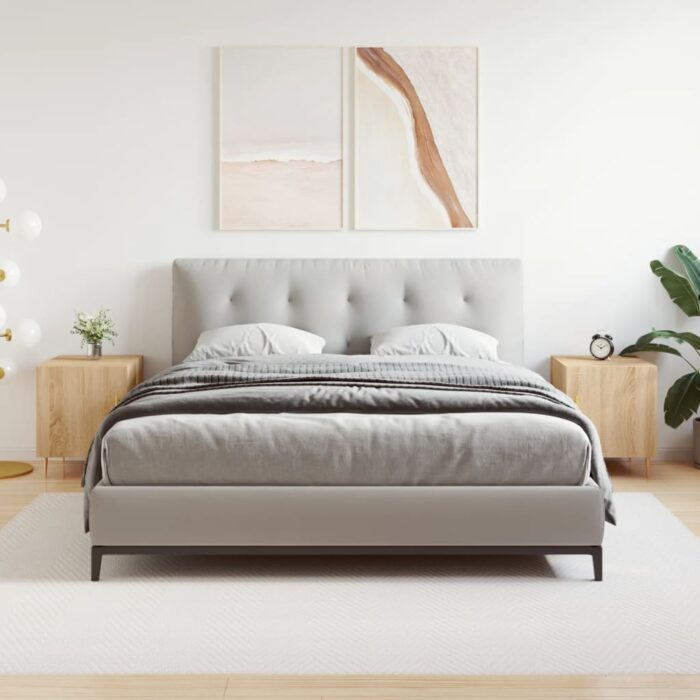 Tables de chevet 2 pcs chêne sonoma 40x40x50 cm bois ingénierie – Image 1