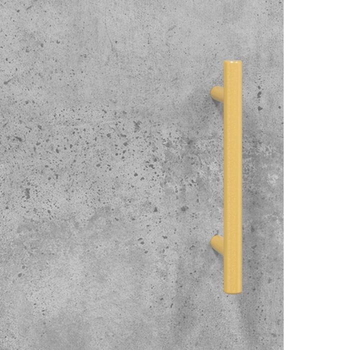 Tables de chevet 2 pcs gris béton 40x40x50 cm bois d’ingénierie – Image 9