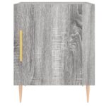 Table de chevet sonoma gris 40x40x50 cm bois d'ingénierie – Image 4