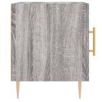 Table de chevet sonoma gris 40x40x50 cm bois d'ingénierie – Image 5